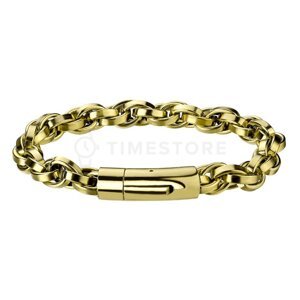 Zlatý článkový náramek z chirurgické oceli TS-BR-0020