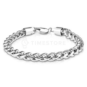 Náramek z chirurgické oceli s klasickým designem řetízku TS-BR-0041