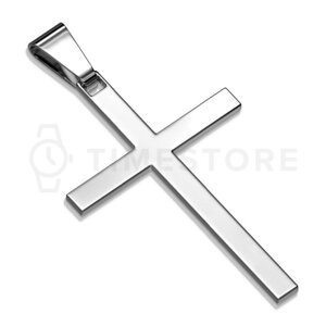 Přívěsek křížek ze stříbrné nerezové oceli TS-PE-0010