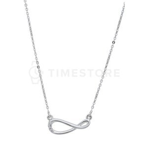 Stříbrný náhrdelník s diamantem, nekonečno TS-PN-0060